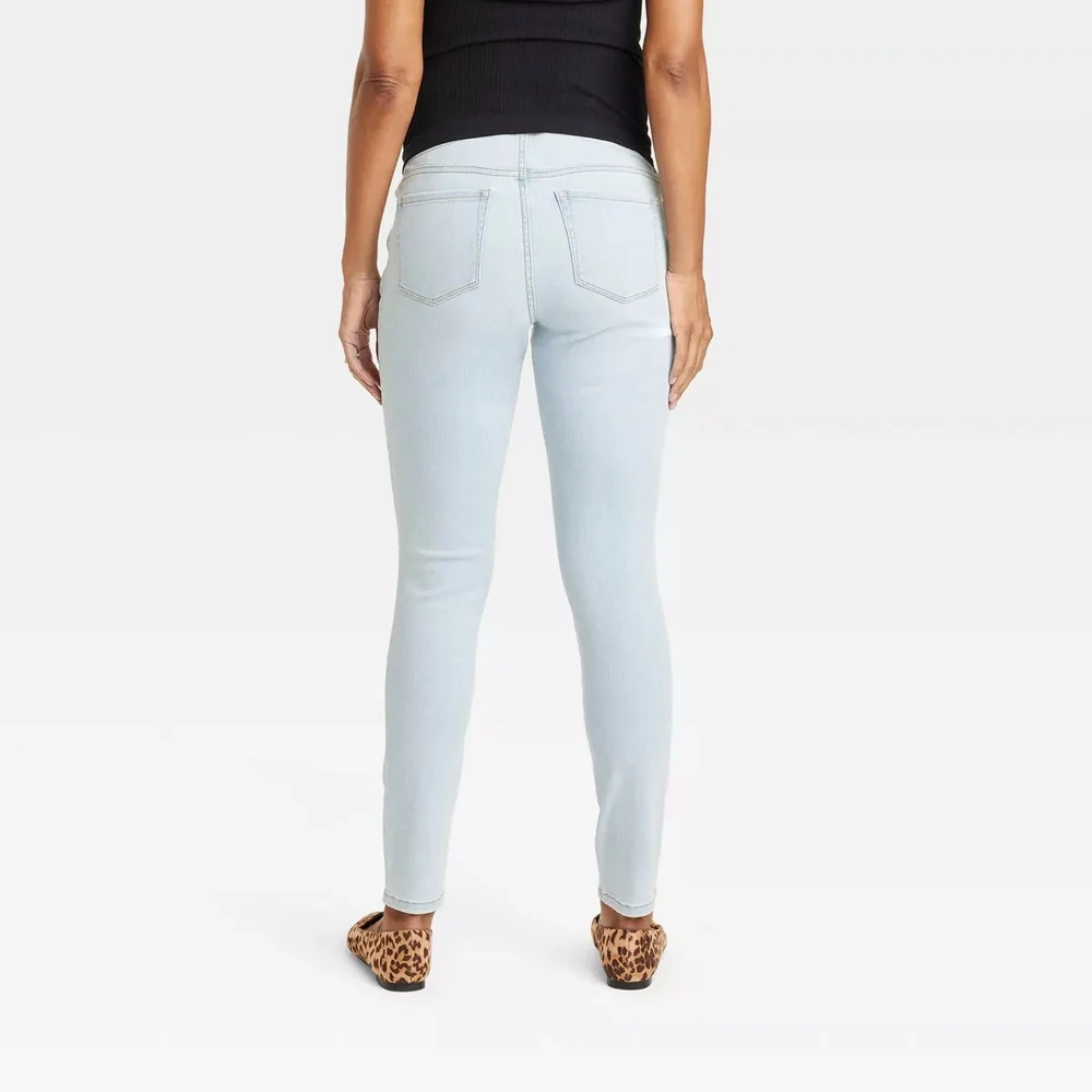 Over Belly Skinny Maternity Pants- Isabel Maternity by Ingrid & Isabel Sz 10 Nwt - Picture 2 of 10
